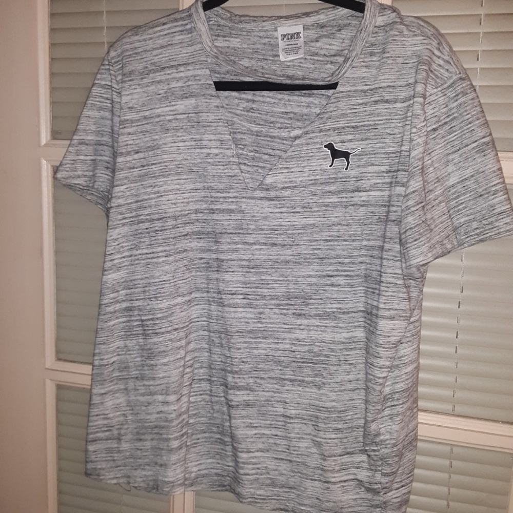 Pink shirt w/ decals